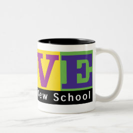 Taza Bicolor Merch Mug, nueva escuela de Blacksburg