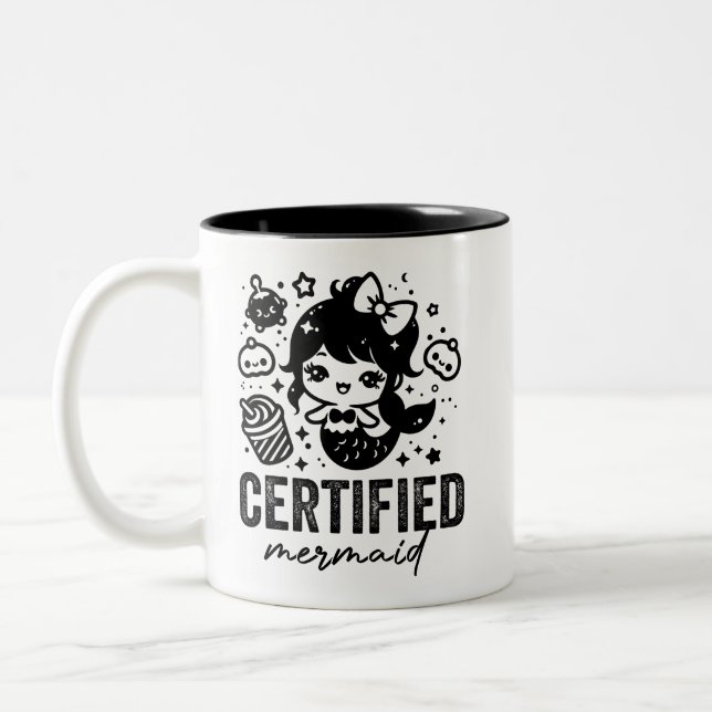Taza Bicolor Mermaid certificado Sea Mug (Izquierda)