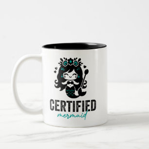 Taza Bicolor Mermaid certificado SeaMug