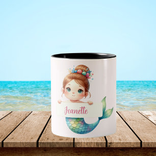 Taza Bicolor Mermaid quiere un diseño de mug personalizado