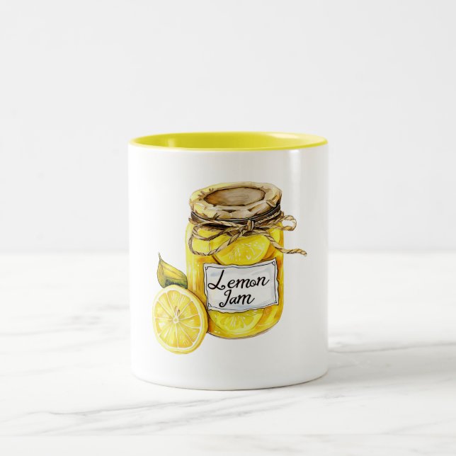 Taza Bicolor Mermelada de limón amarillo (Centro)
