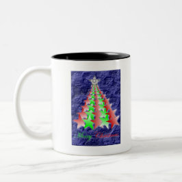 TAZA BICOLOR MERRY CHRISTMAS 12