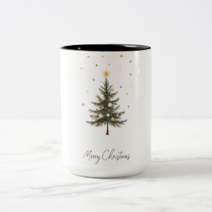 Taza Bicolor "Merry Christmas Tree Two Tone Mug