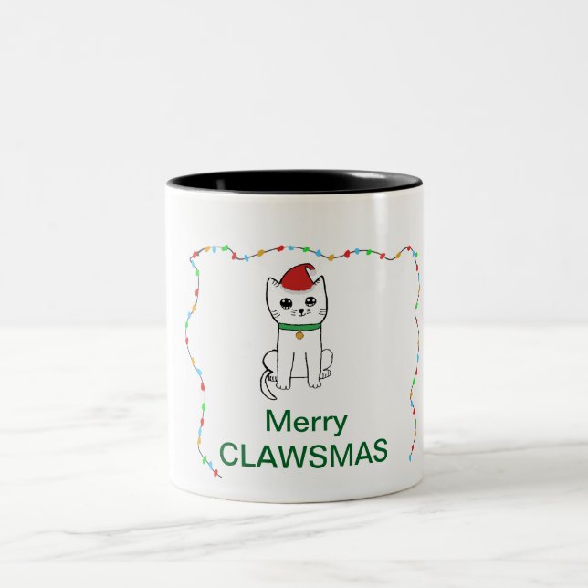 Taza Bicolor Merry Clawsmas (Centro)
