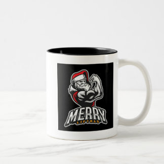Taza Bicolor Merry Liftmas Santa Mug