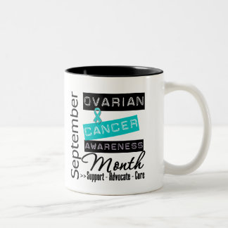 Taza Bicolor Mes 4 de la CONCIENCIA del cáncer ovárico