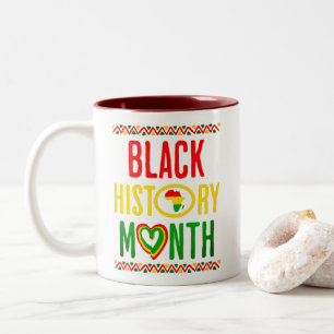 Taza Bicolor Mes de la Historia Negra, Juneteenth, Mes de la Hi