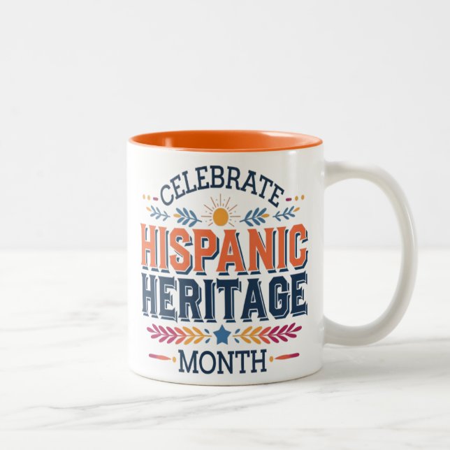 Taza Bicolor mes del patrimonio hispano (Derecha)