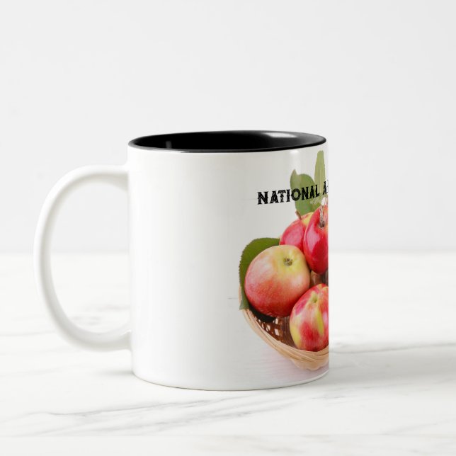 Taza Bicolor Mes nacional de Apple de octubre (Izquierda)