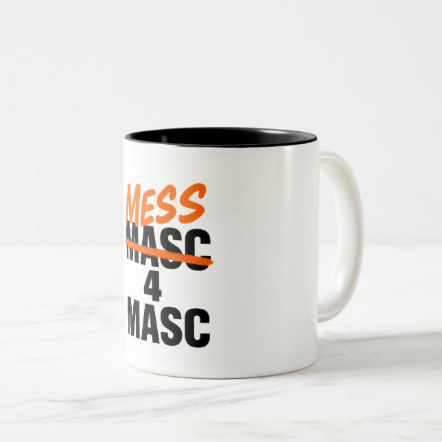 Taza Bicolor Mess 4 Masc (Anverso derecho)