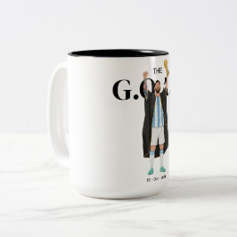 Taza Bicolor Messi Campeón del Mundo 