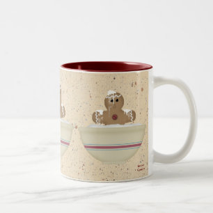 Taza Bicolor Messy Gingerbread Man Mug