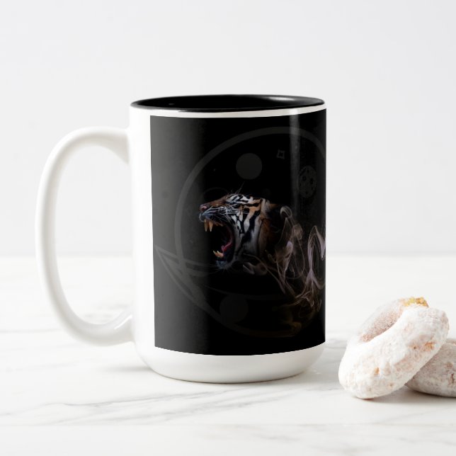 Taza Bicolor Mesu Tora Mug (Con donut)