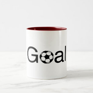 Taza Bicolor Meta del fútbol