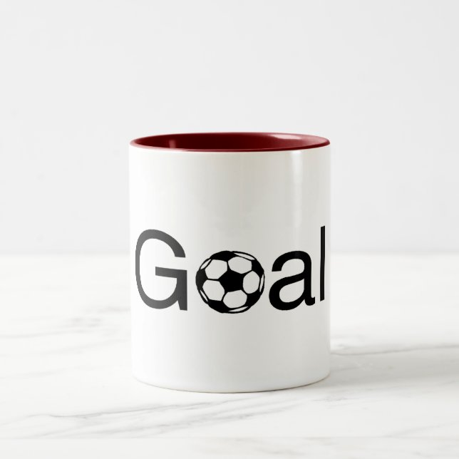 Taza Bicolor Meta del fútbol (Centro)