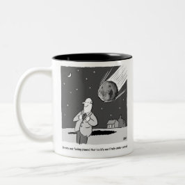 Taza Bicolor Meteor gracioso golpea el desastre de la Tierra