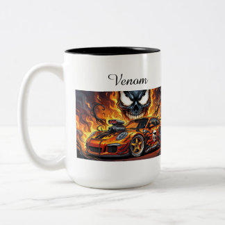 Taza Bicolor Mezcla entre veneno y porsche gt3