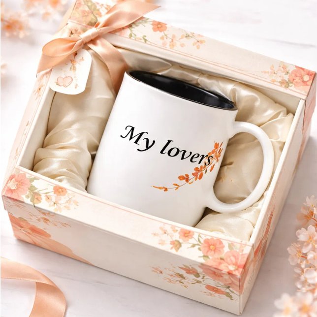 Taza Bicolor Mi amante (Subido por el creador)