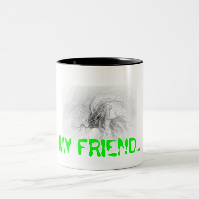 TAZA BICOLOR MI AMIGO. (Centro)