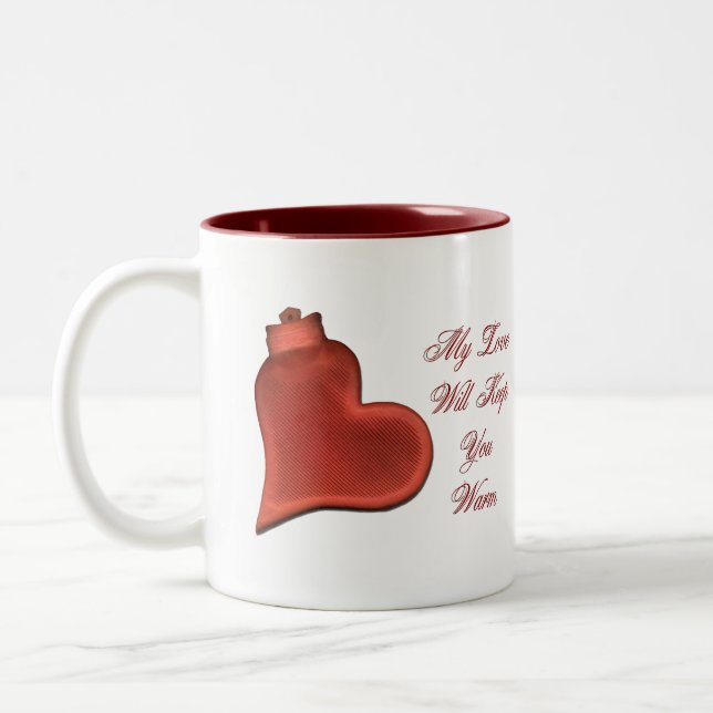 Taza Bicolor Mi amor le guardará para calentarse (Izquierda)