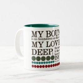 Taza Bicolor Mi Bounty es tan sin cuernos como el mar...