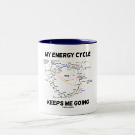Taza Bicolor Mi ciclo de la energía me guarda el ir (el ciclo