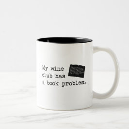 Taza Bicolor Mi club del vino tiene un problema del libro