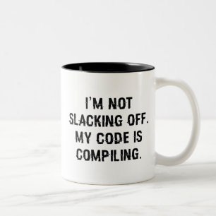 Taza Bicolor Mi Código Está Compilando