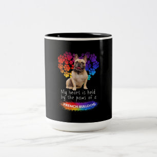 Taza Bicolor Mi Corazón Está Sostenido Por Las Patas De Un Bull