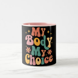 Taza Bicolor Mi cuerpo Mi elección Feminista Pro elección