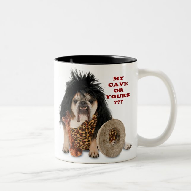 Taza Bicolor ¿Mi cueva o la suya? (Derecha)