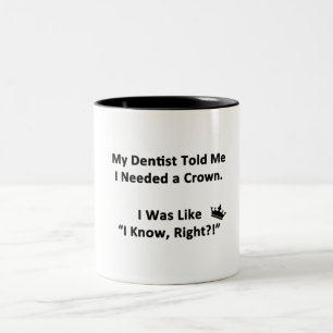 Taza Bicolor Mi Dentista Me Dijo