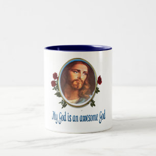 Taza Bicolor Mi Dios es un dios increíble