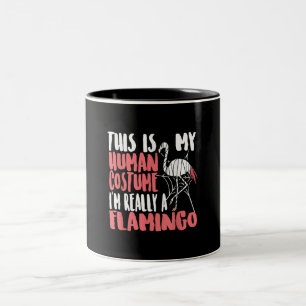 Taza Bicolor Mi Disfraz Humana Realmente Soy Una Mumami Flaming