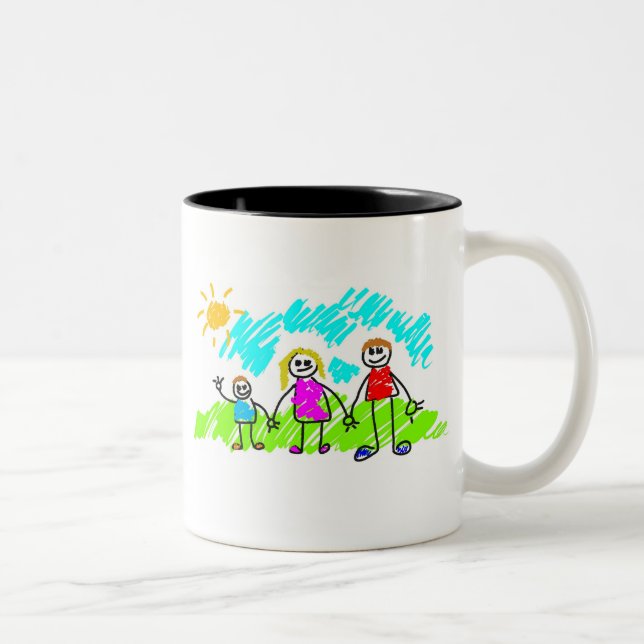 Taza Bicolor Mi familia (Derecha)
