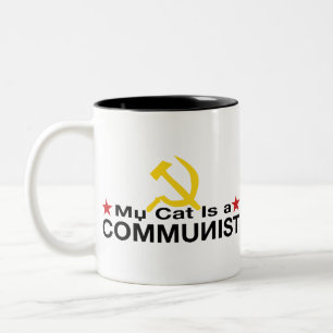 Taza Bicolor Mi gato es un COMUNISTA