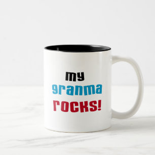 Taza Bicolor Mi granma roca camisetas y regalos