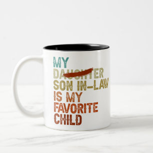 Taza Bicolor Mi Hijo De Derecho Es Gracioso Para Mi Hijo Favori