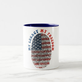 Taza Bicolor Mi legado, mi libertad