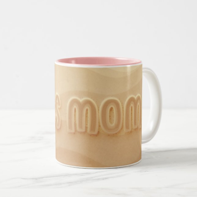 Taza Bicolor Mi MAMÁ como un JEFE (Anverso derecho)