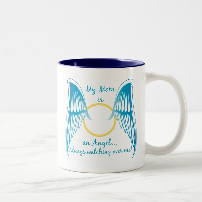 Taza Bicolor Mi mamá es un ángel (Derecha)