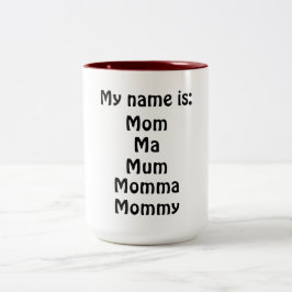 Taza Bicolor Mi nombre es