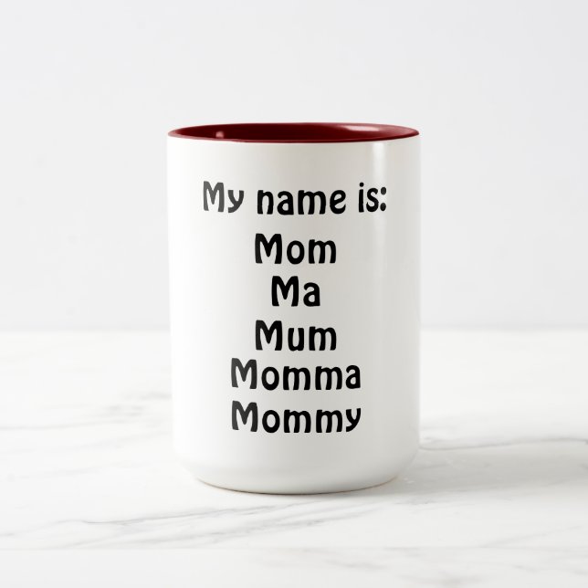 Taza Bicolor Mi nombre es (Centro)