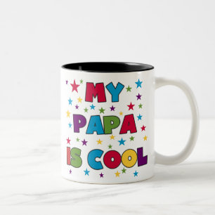 Taza Bicolor Mi papá es fresca