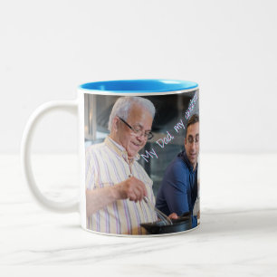 Taza Bicolor Mi papá, mi ancla