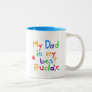 Taza Bicolor Mi papá mis mejores camisetas y regalos del