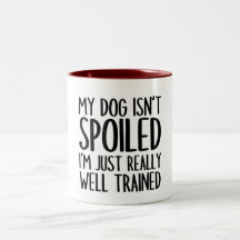Mi perro no está malcriado, estoy muy bien entrena