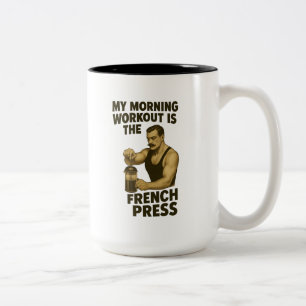 Taza Bicolor Mi rutina de entrenamiento es la música Premium de