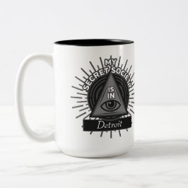 Taza Bicolor Mi Sociedad Secreta Está En (Cualquier Ciudad) Ill