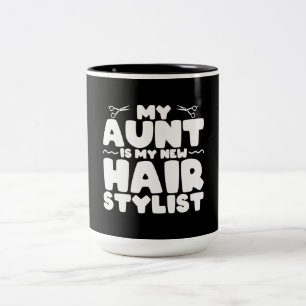 Taza Bicolor Mi Tía Es Mi Nuevo Regalo Estilista Para La Tía